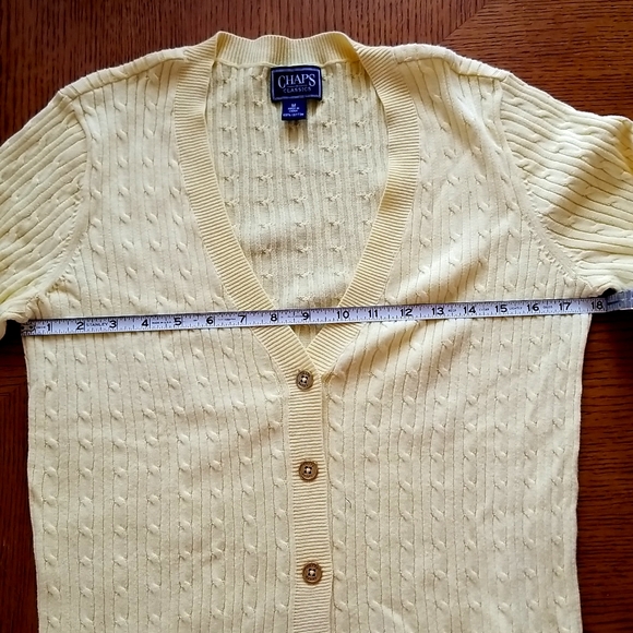Chaps Ladies Cable Cardigan - Picture 5 of 7